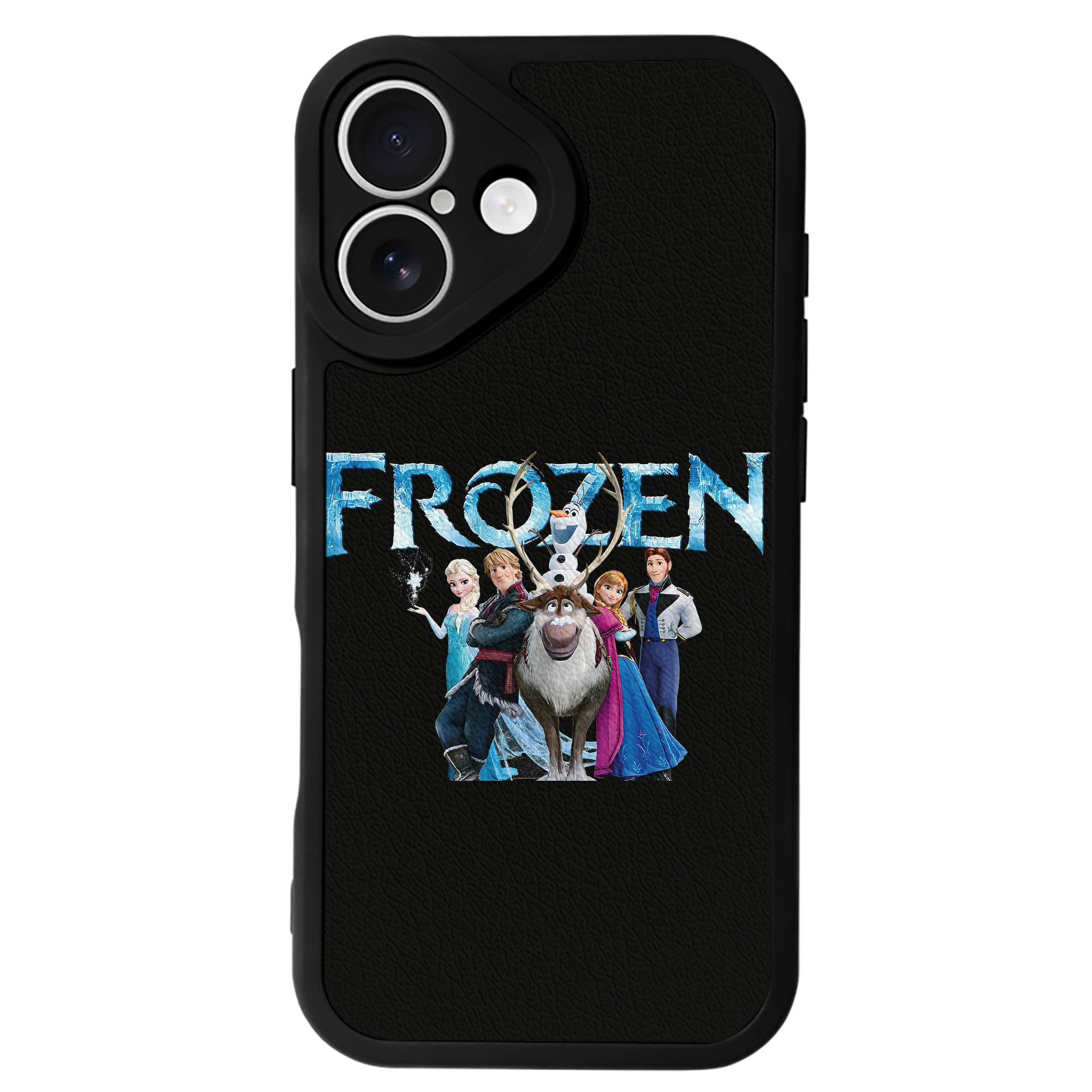 （画像用） アナと雪の女王 アンナ エルサ Frozen Anna Elsa 【iPhone 16シリーズ対応】シリコンスマホケース（レザー調） 材質：シリコン